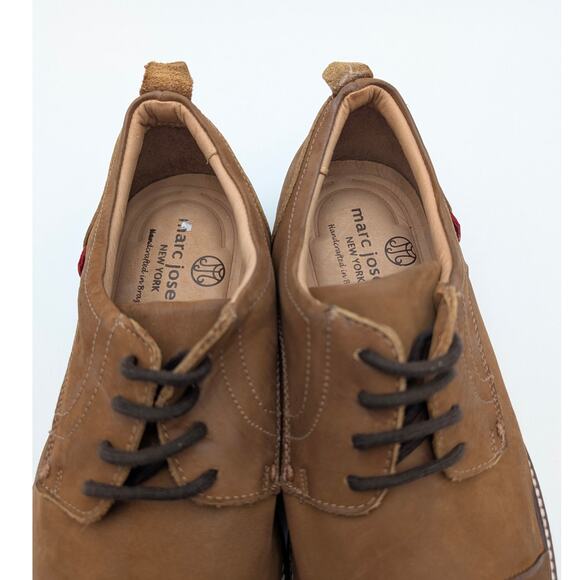 Marc Joseph Ocean Parkway Cap Toe Derby Shoes Men's Brown Size US9.5 EU42.5 - Picture 8 of 13